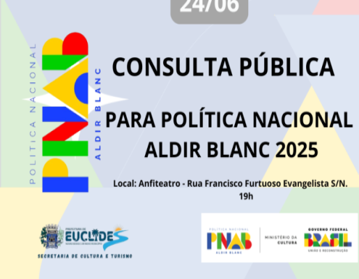 CONSULTA PÚBLICA PARA POLÍTICA NACIONAL ALDIR BLANC 2025